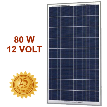 INVICTUS SRM-80P Φωτοβολταϊκό Πάνελ Πολυκρυσταλλικό 80Wp 12V