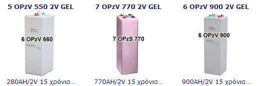 BATTERIES OPZV ��������� GEL 2V , ��� ������������, ��������, �����������, �������� �������� 2 ����