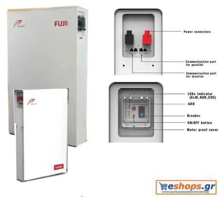 Fuji BATTERY Lifepo4 16KWh ( 15.67kwh)  306AH επιτοίχια  μπαταρία λιθίου για αποθήκευση σε φωτοβολταϊκά