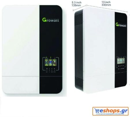 Growatt SPF 5000 ES Inverter Καθαρού Ημιτόνου off grid 5000W 230V Μονοφασικό  για αυτόνομο φωτοβολταικό (Αντιγραφή)