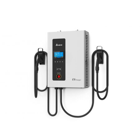 Ταχυφορτιστής Delta DC 50kW Wallbox 4m (2 καλώδια DC φόρτισης CCS) έως 125A 3Φ RFID