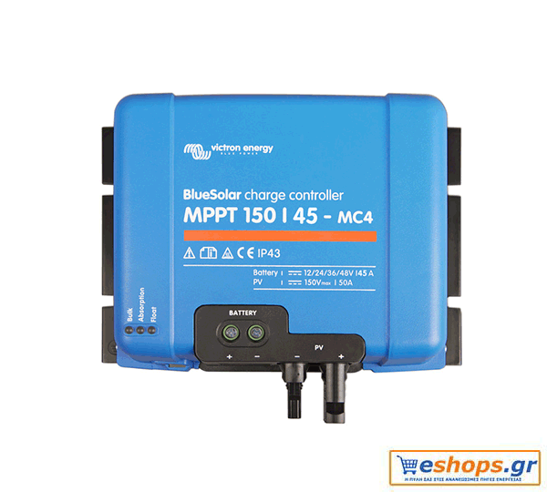 Victron BlueSolar MPPT 150/45-MC4 - 45A Ρυθμιστής Φόρτισης Φωτοβολταικών products-bluesolar-mppt-150-45-mc4