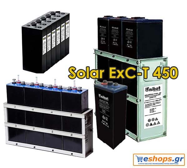 Μπαταρία φωτοβολταϊκών 2V UNIBAT SOLAR ExC 450 (451AH C120) Μπαταρία 2V UNIBAT SOLAR ExC 450 (451AH C120)