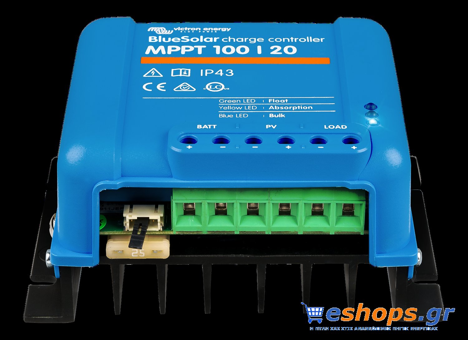 Victron BlueSolar MPPT 100/20 (up to 48V) - MPPT Ρυθμιστής Φόρτισης 20A - Image 3