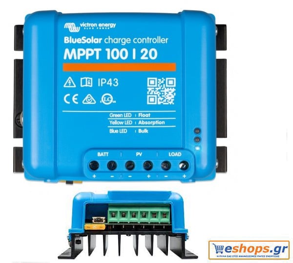 Victron BlueSolar MPPT 100/20 (up to 48V) - MPPT Ρυθμιστής Φόρτισης 20A