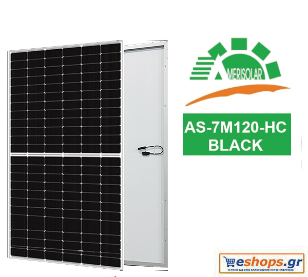 Φωτοβολταϊκό πάνελ Amerisolar AS-7M120-BHC-450W Bifacial N-Type TopCon Glass-Glass Φωτοβολταϊκό πάνελ για net billing αυτόνομα φωτοβολταϊκά συστήματα.