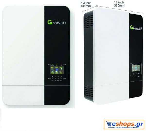 Growatt SPF 5000 ES Inverter Καθαρού Ημιτόνου off grid 5000W 230V Μονοφασικό  για αυτόνομο φωτοβολταικό (Αντιγραφή)