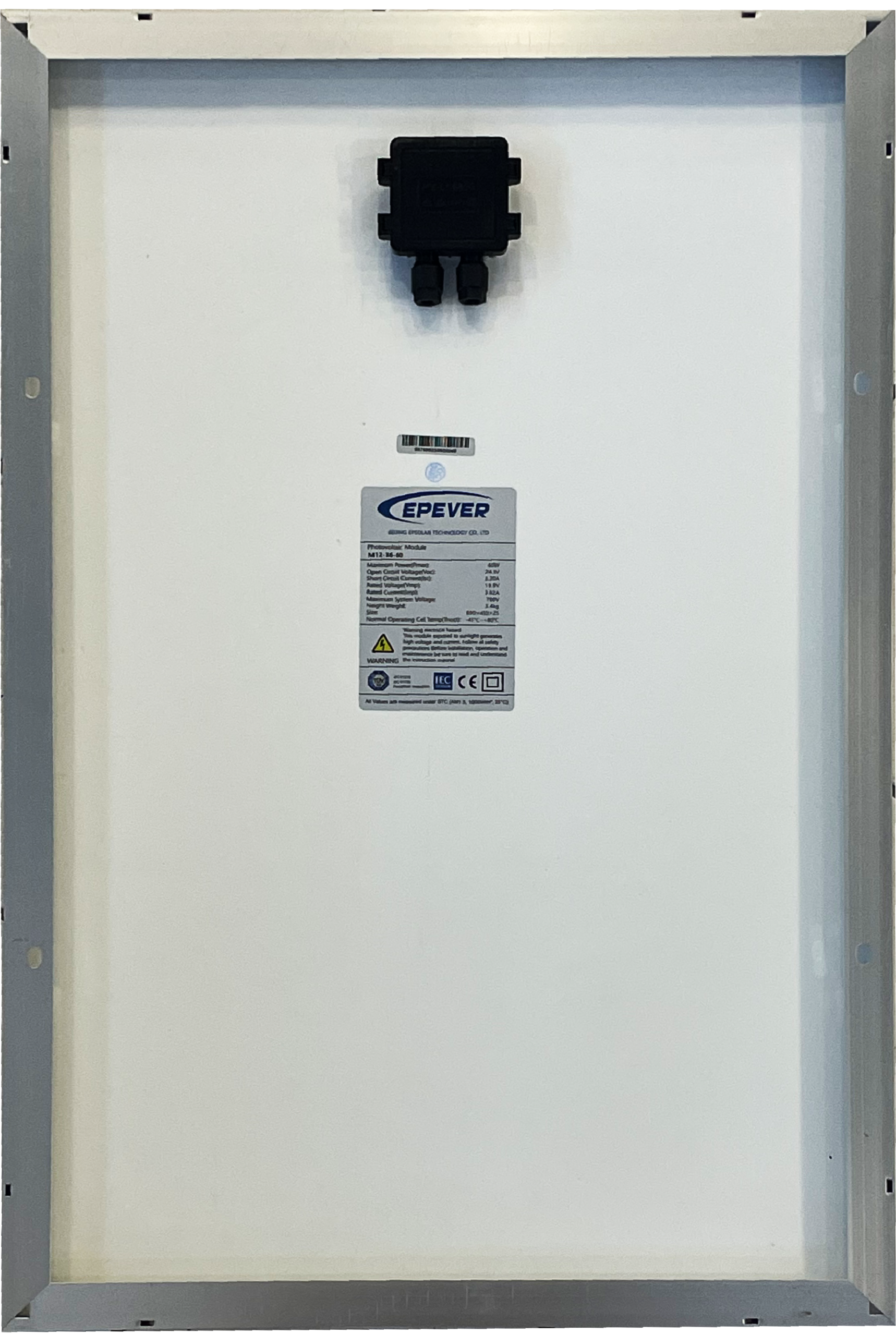 EPEVER M-60W Φωτοβολταϊκό Πάνελ Μονοκρυσταλλικό 60Wp 12V - Image 2