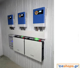 Υβριδικοί inverters τριφασικοί Φωτοβολταϊκό αυτόνομο σύστημα 10 kw μπαταρίες λιθίου στην Βούλα-Αθήνα (22 Φ/Β πανελ 450 watt Bifacial και 10,24 kwh LifePo4 μπαταρίες) Υβριδικοί inverters τριφασικοί Φωτοβολταϊκό αυτόνομο σύστημα 10 kw μπαταρίες λιθίου στην Βούλα-Αθήνα (22 Φ/Β πανελ 450 watt Bifacial και 10,24 kwh LifePo4 μπαταρίες)